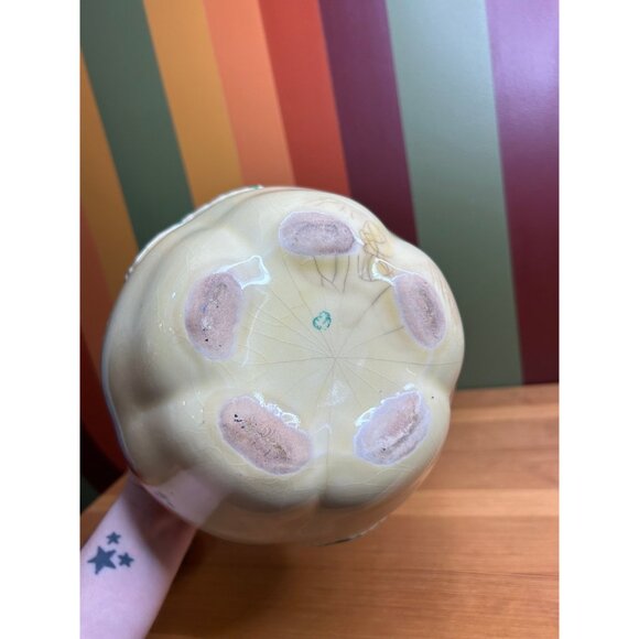 1940s Hull pottery apple cookie jar ceramic fall autumn decor - CRAZING - Picture 10 of 10